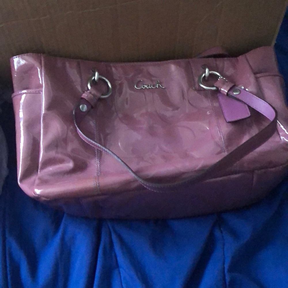 Dark Pink Coach Purse